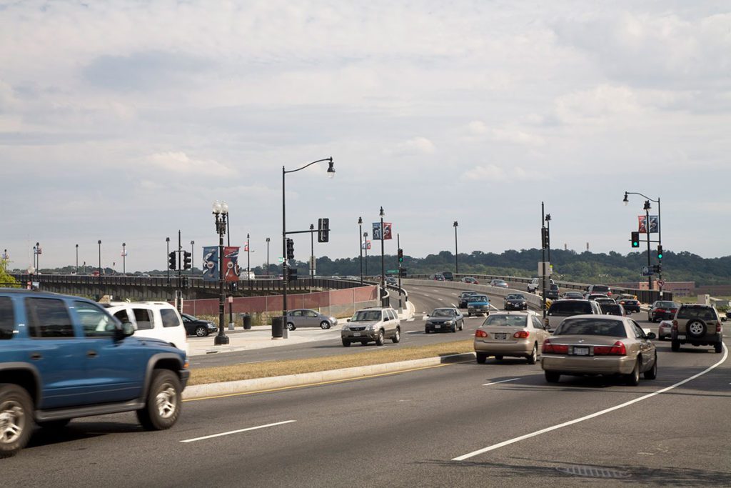 The Frederick Douglass Memorial Bridge.