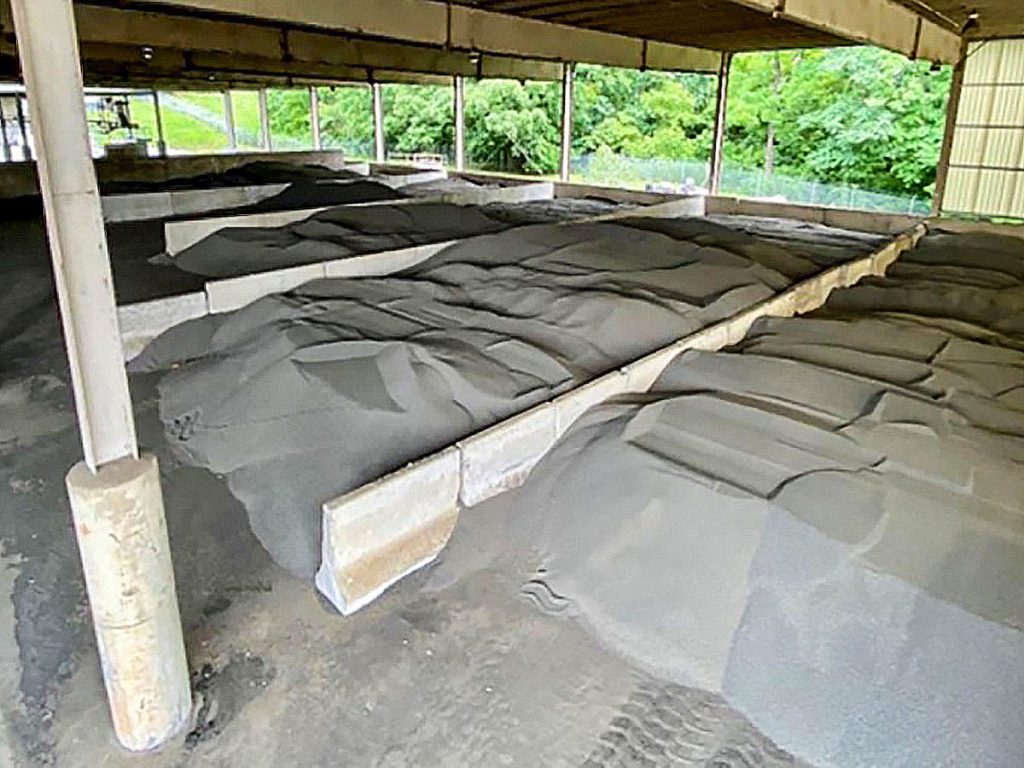 Biosolids storage at the HRRSA facility.