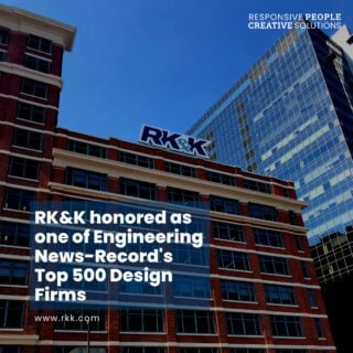 RK&K has again ranked among the best of the best in Engineering News-Record’s (ENR) annual listing of the Top 500 Design Firms.