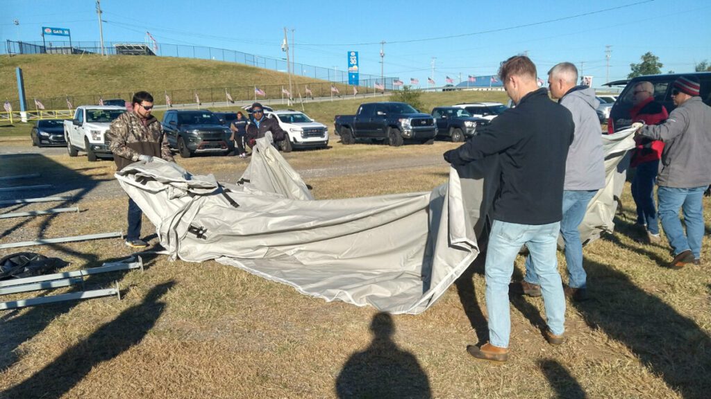 RK&K team members from our Charlotte office help set up The Wall That Heals at Charlotte Motor Speedway in Concord, North Carolina.