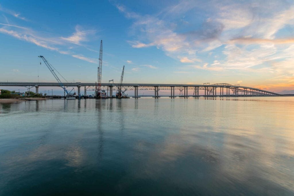 Construction of the Governor Harry W. Nice/Thomas “Mac” Middleton Bridge