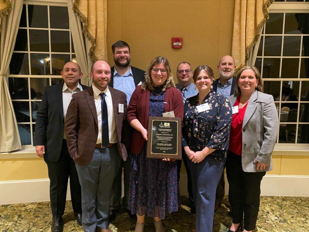 Hannah Landvater young engineer of the year