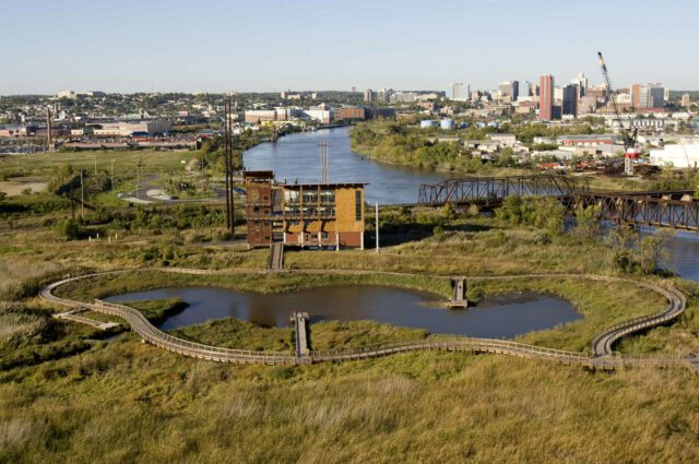 The Natural Resources team provided civil design, environmental permitting, advertisement documents and federal, state and local approvals for the wetland mitigation site at the Russell W. Peterson Urban Wildlife Refuge environment in Wilmington.