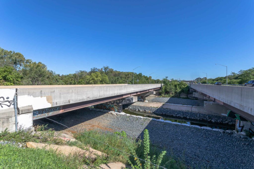 I895 causeway over Herring Run