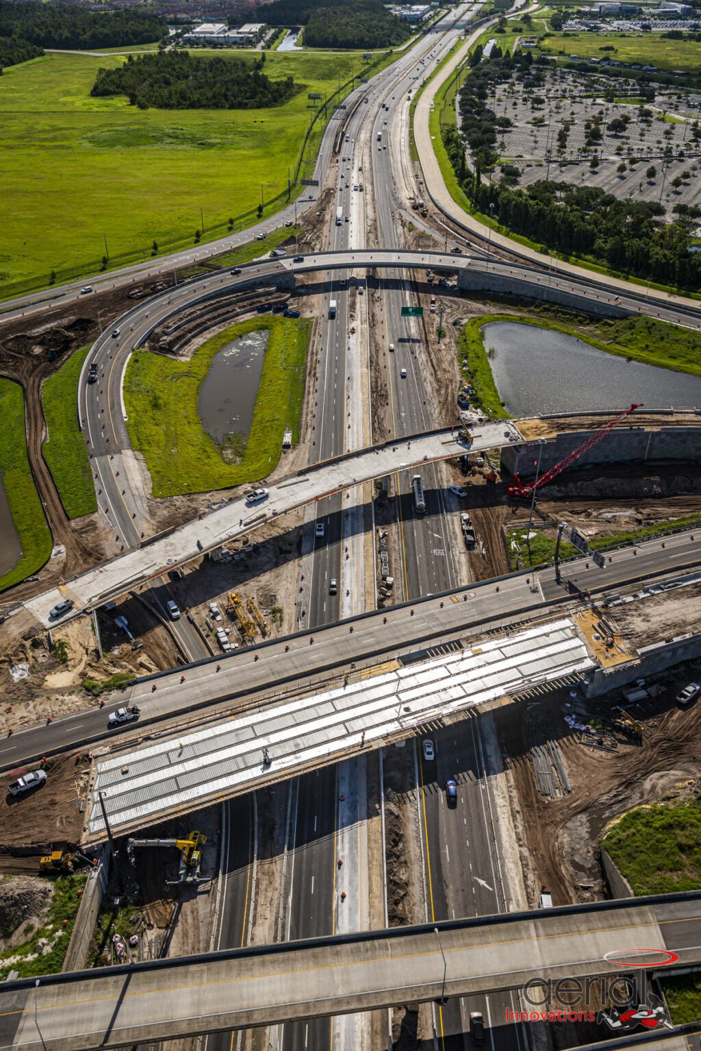 an overhead of SR528 and SR436 Interchange Improvements