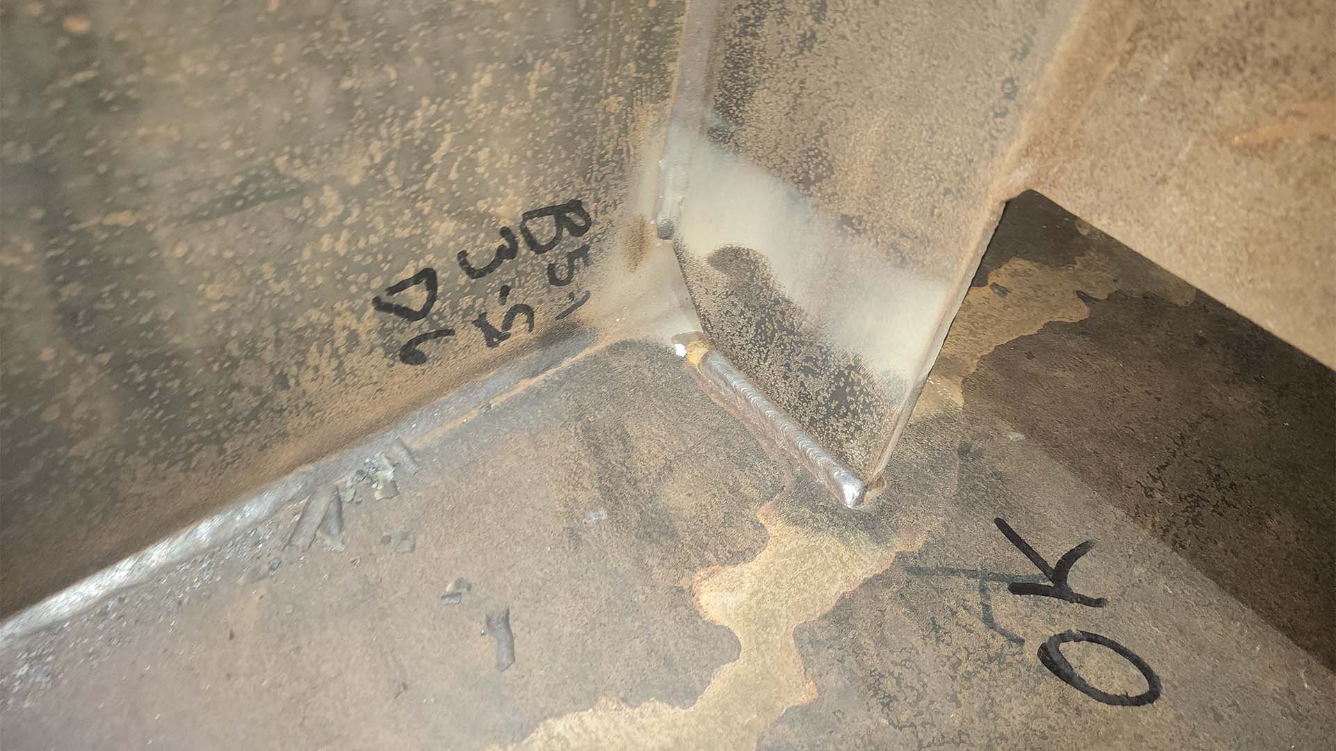 The concrete after retrofitting the I-95 and I-395 Fatigue Retrofits and Drainage Modifications